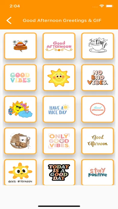 Capturas de tela do Good Afternoon Greetings & GIF