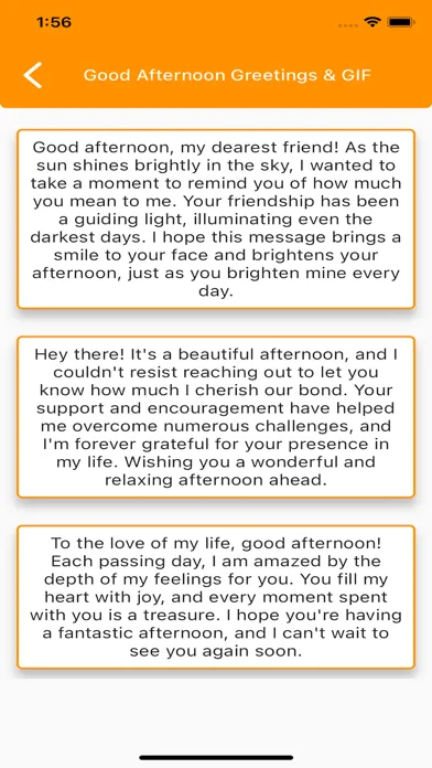 Capturas de tela do Good Afternoon Greetings & GIF
