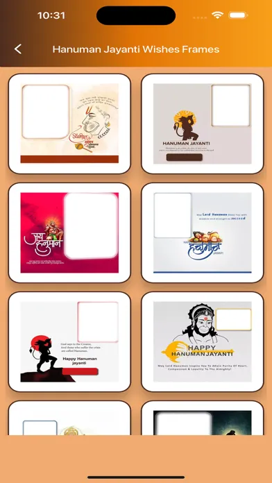 Screenshot di Hanuman Jayanti Wishes Frames