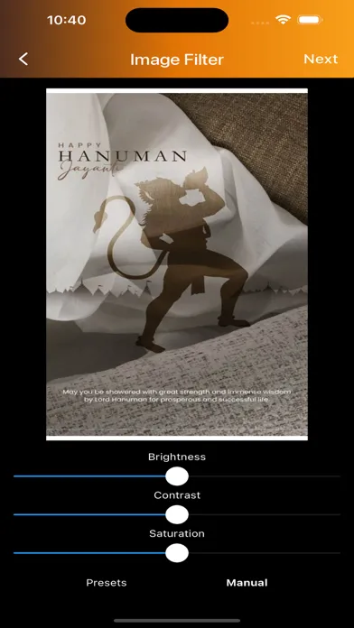 Screenshot di Hanuman Jayanti Wishes Frames