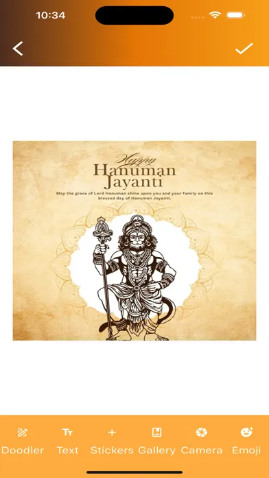 Screenshot di Hanuman Jayanti Wishes Frames
