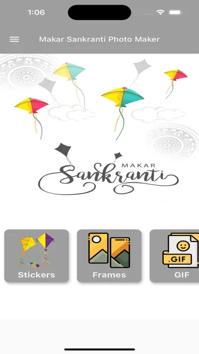 Tangkapan skrin Makar Sankranti Photo Maker