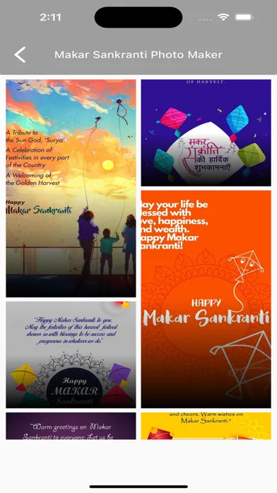 Tangkapan skrin Makar Sankranti Photo Maker