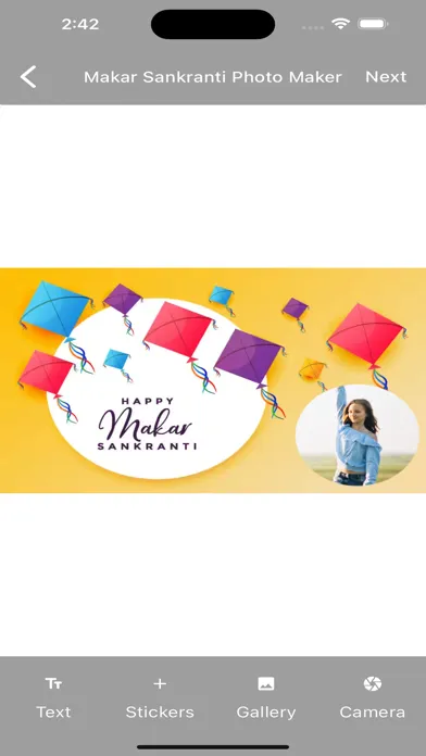 Tangkapan skrin Makar Sankranti Photo Maker