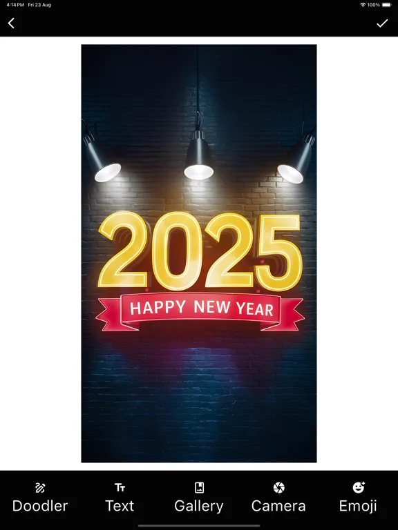 Happy New Year 2025 Greetings iPad 应用截图