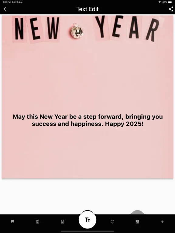 Happy New Year 2025 Greetings iPad 应用截图
