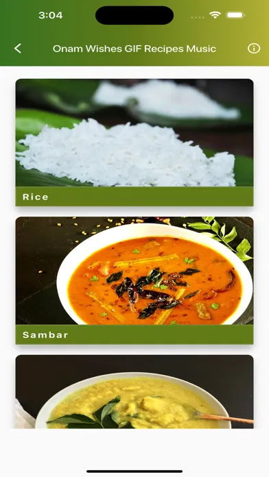 Onam Wishes GIF Recipes Music Screenshots