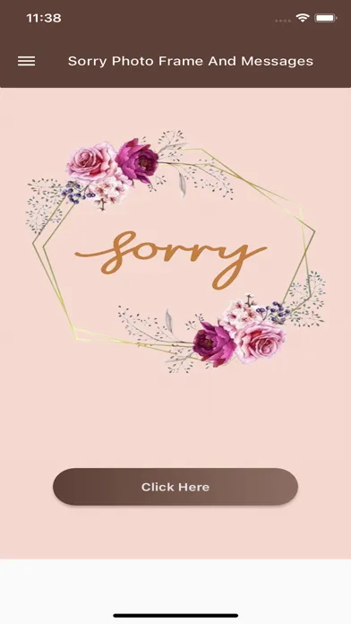 Sorry Photo Frame And Messages应用截图
