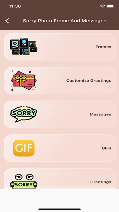 Sorry Photo Frame And Messages应用截图