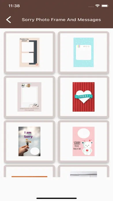 Sorry Photo Frame And Messages应用截图