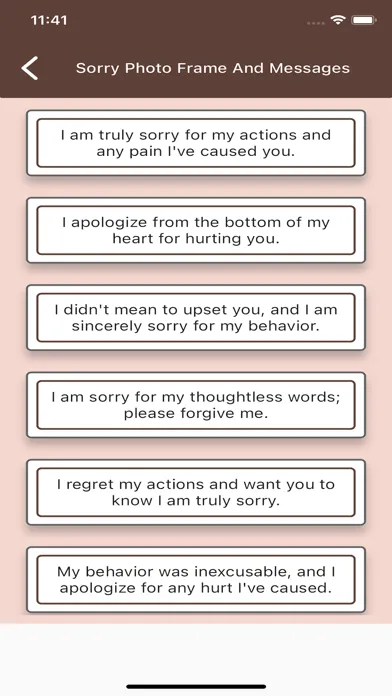 Sorry Photo Frame And Messages应用截图