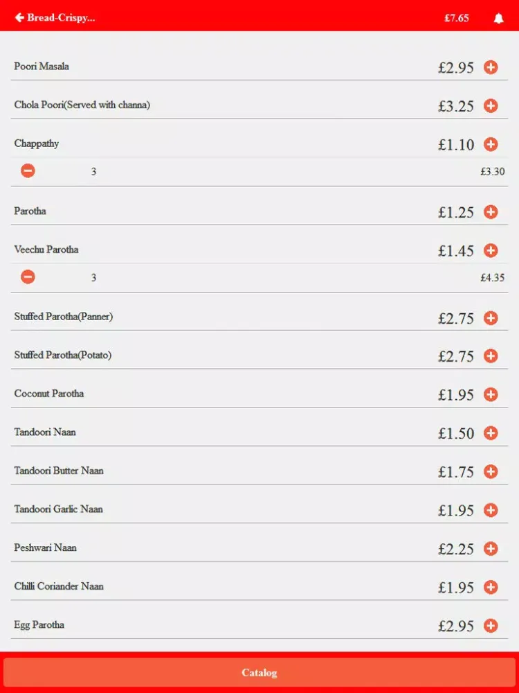 Priya Restaurant iPad  Screenshots