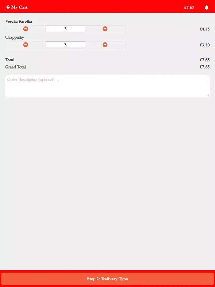 Priya Restaurant iPad  Screenshots