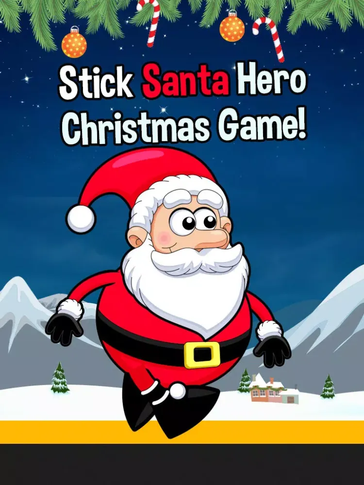 Capturas de tela do Stick Santa Hero: Christmas Game iPad 