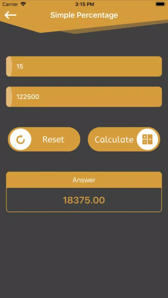 Easy Percentage Calc স্ক্রিনশট