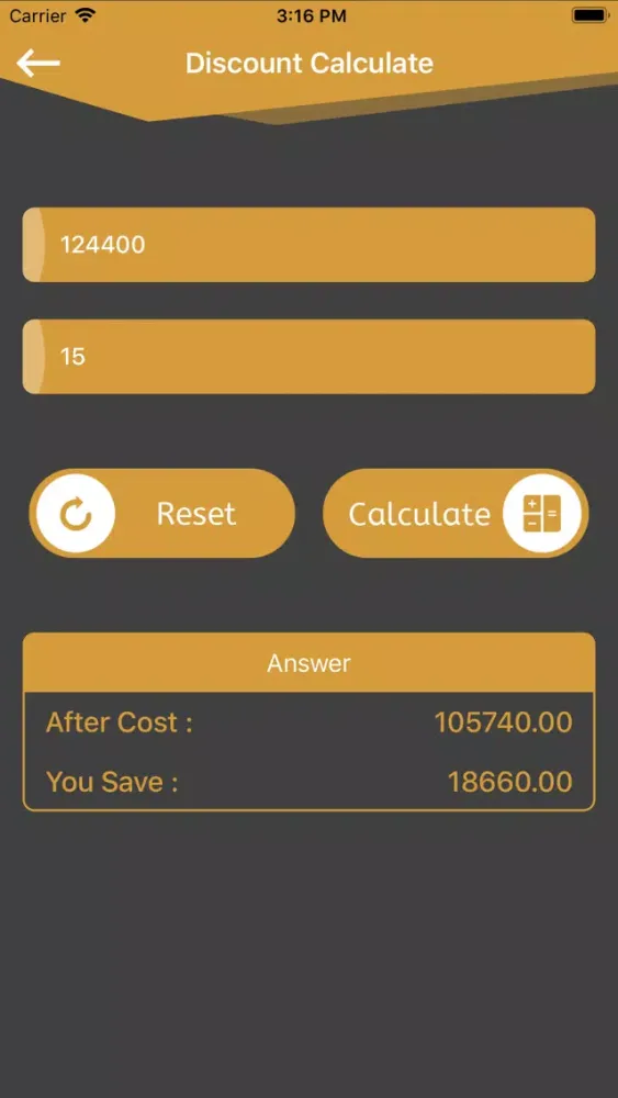 Easy Percentage Calc স্ক্রিনশট
