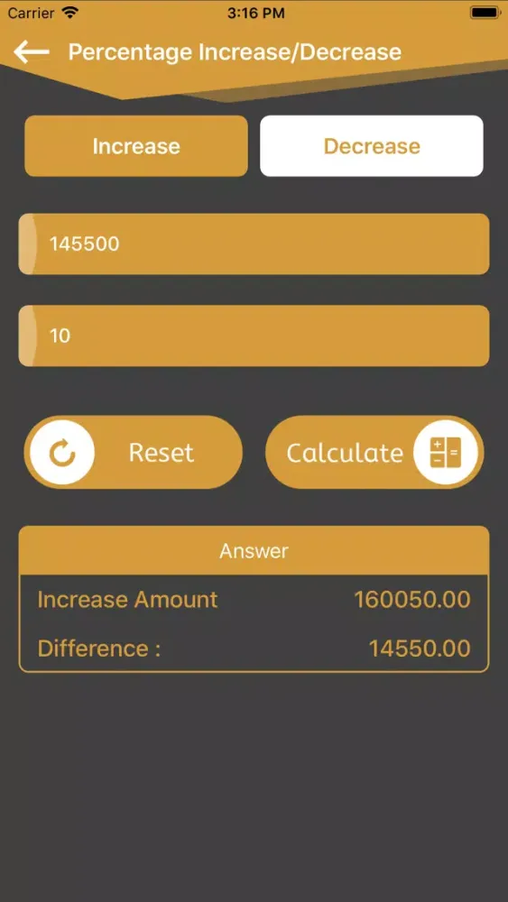 Easy Percentage Calc স্ক্রিনশট