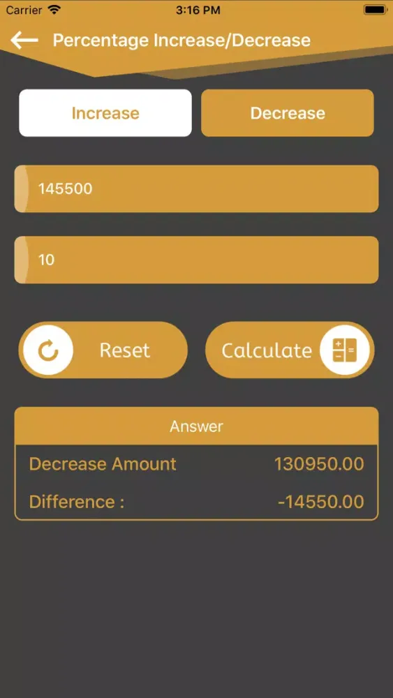 Easy Percentage Calc স্ক্রিনশট