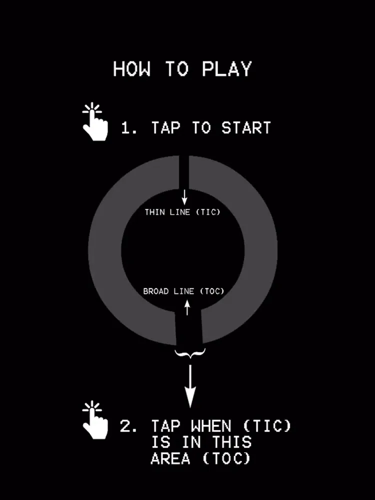 Ảnh chụp màn hình của TICTOC game iPad 