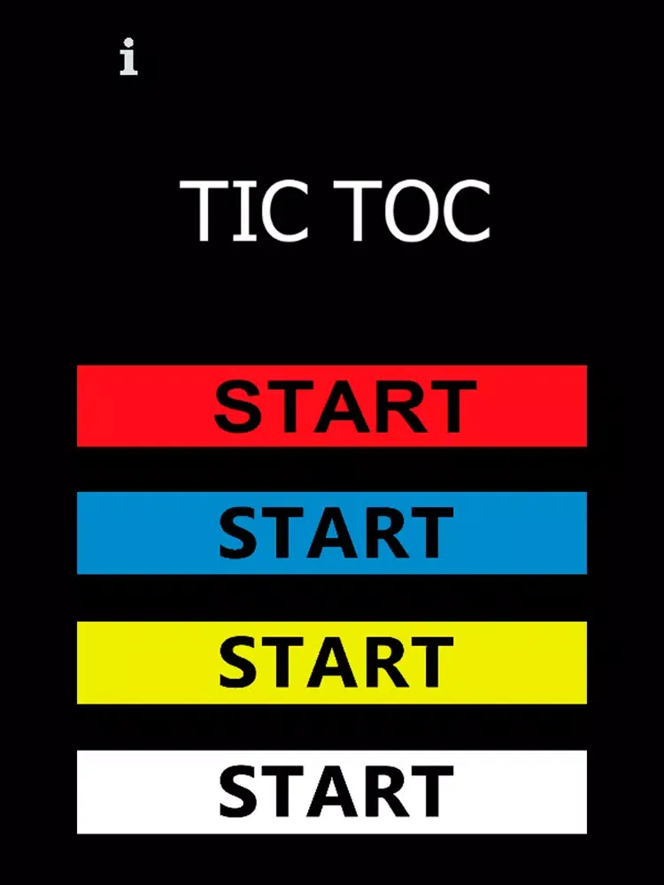 Ảnh chụp màn hình của TICTOC game iPad 