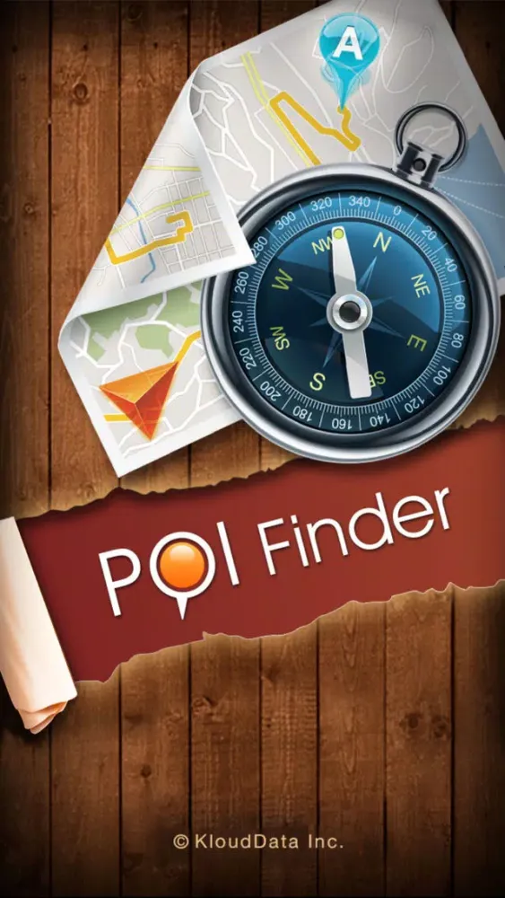 Capturas de tela do POI Finder