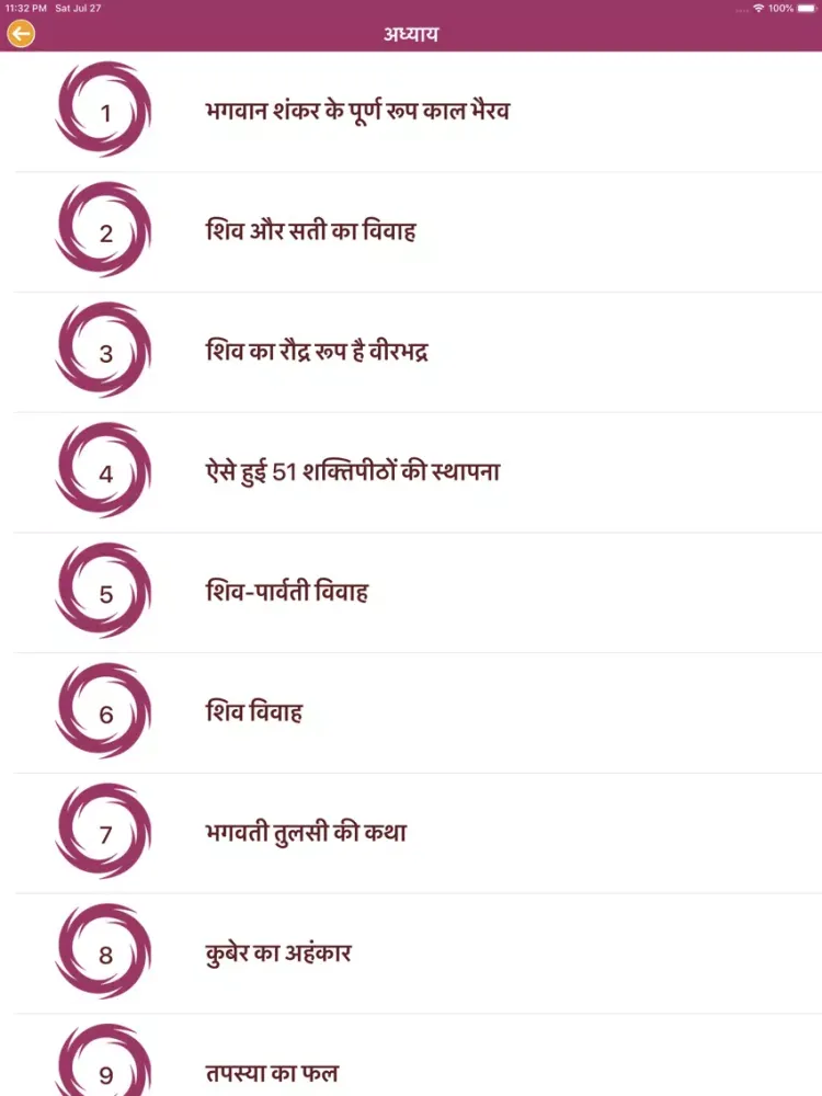 Capturas de tela do Jay Shiv Puran iPad 