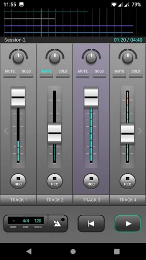 Zrzuty ekranu J4T Multitrack Recorder