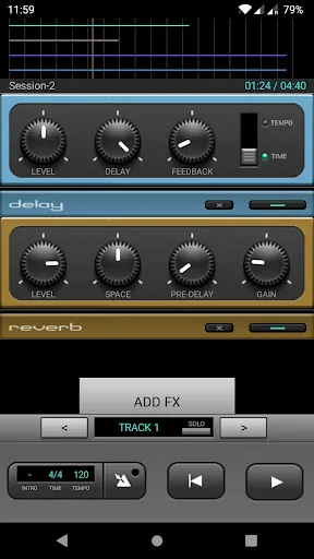 Zrzuty ekranu J4T Multitrack Recorder