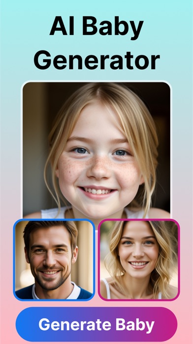 Tangkapan layar AI Baby Generator: Little Face