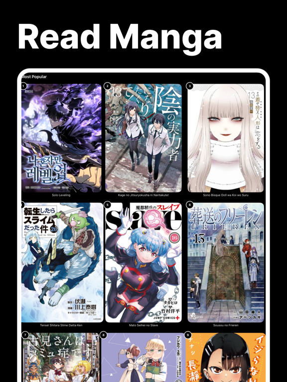 Manga Ink: Anime Comics Reader iPad  Screenshots