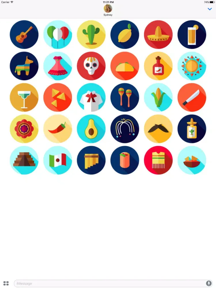 Скриншоты Cinco de Mayo Party Stickers iPad 