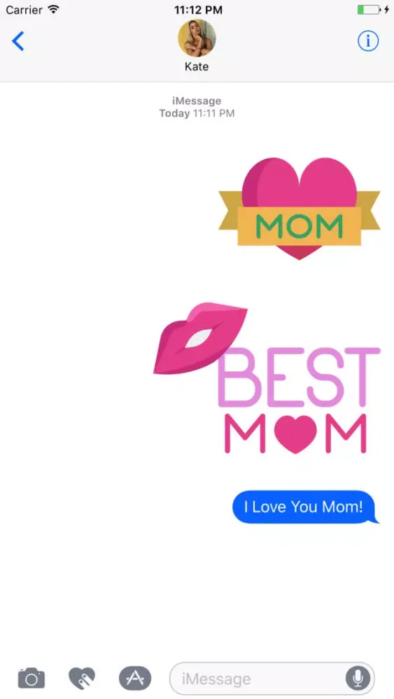Capturas de pantalla de Mommoji - Mother's Day Stickers