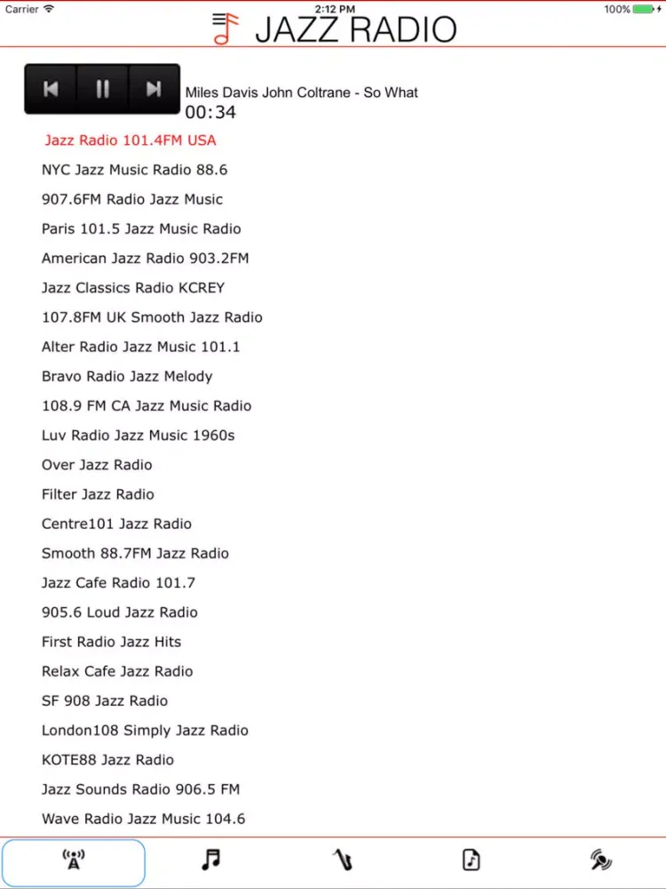 Captures d'écran de Jazz Radio - Global Music iPad 