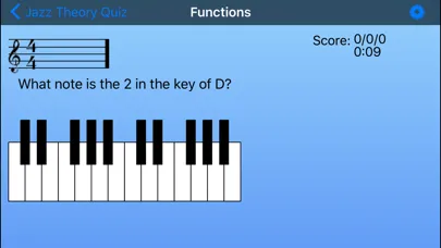 Tangkapan skrin Jazz Theory Quiz