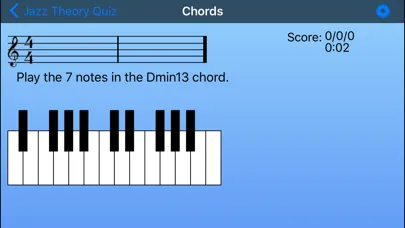 Tangkapan skrin Jazz Theory Quiz