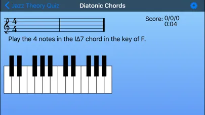 Tangkapan skrin Jazz Theory Quiz