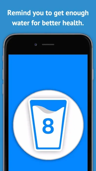 Capturas de tela do Drink Reminder - Water Alarm, Intake Log, and Daily Hydration Tracker for Wellbeing