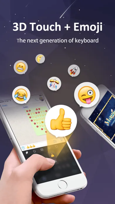 Capturas de tela do GO Keyboard-Emojis&Cool Themes