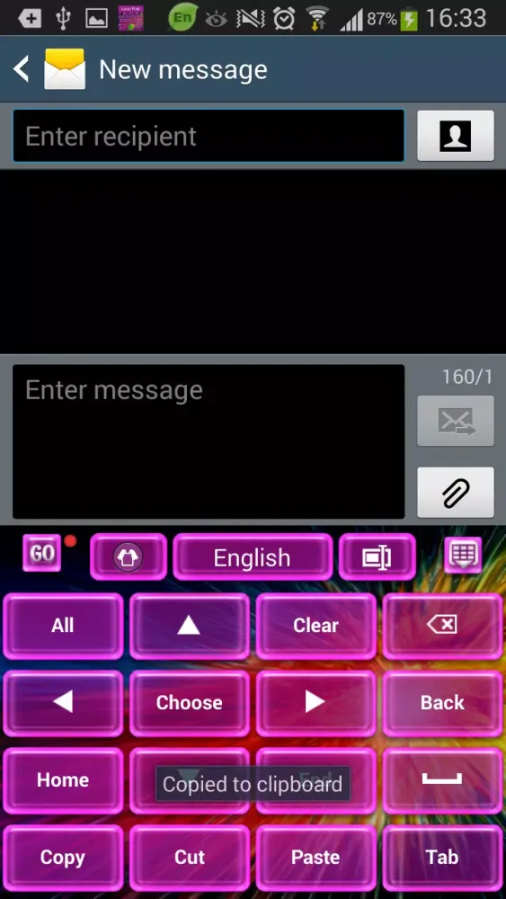 Captures d'écran de Laser Pink Keyboard