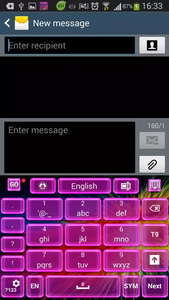 Captures d'écran de Laser Pink Keyboard
