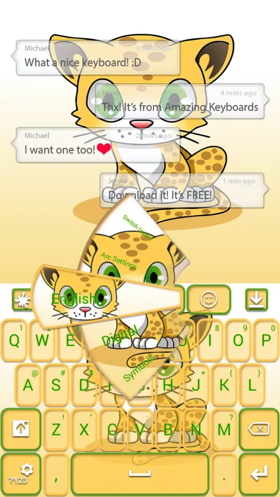 Screenshot di Cute Leopard Theme