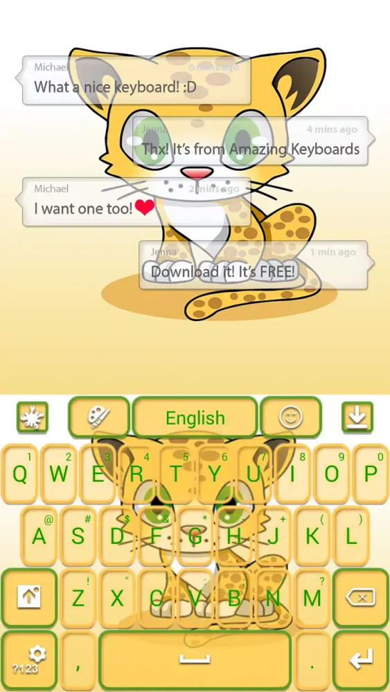 Screenshot di Cute Leopard Theme