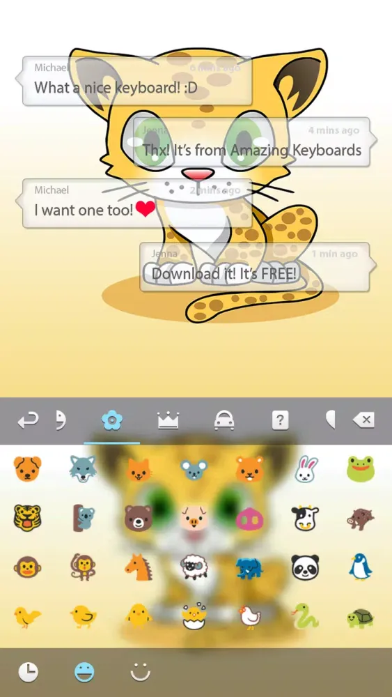 Screenshot di Cute Leopard Theme