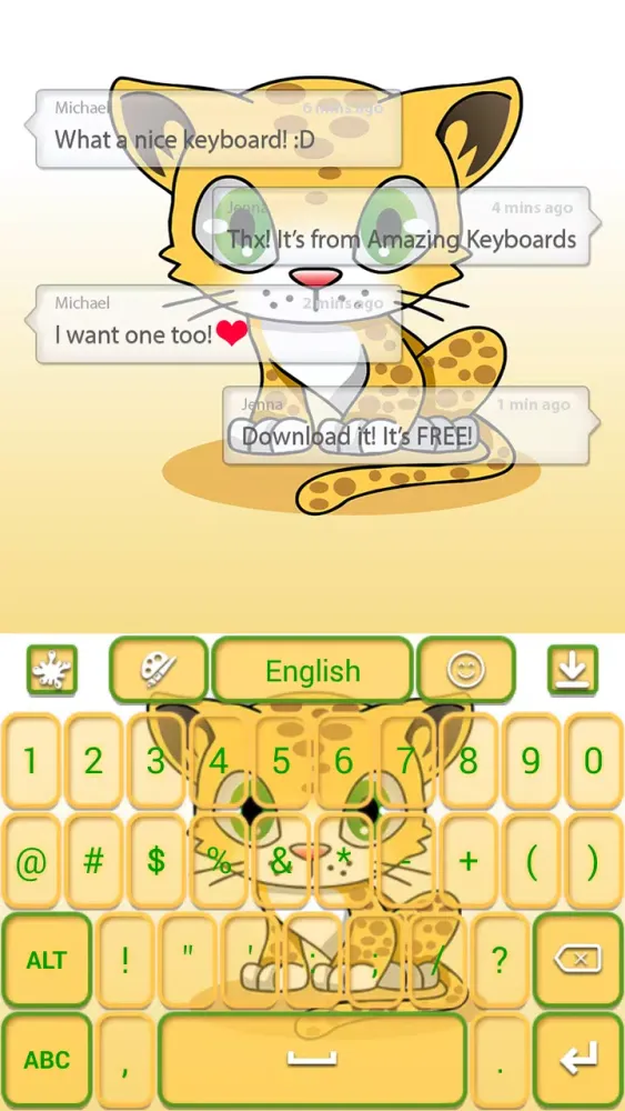 Screenshot di Cute Leopard Theme