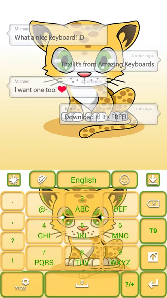Screenshot di Cute Leopard Theme