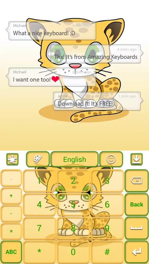 Screenshot di Cute Leopard Theme