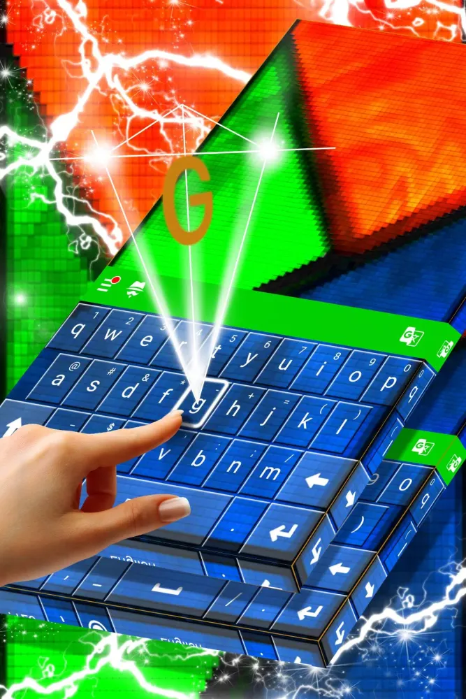 Tangkapan skrin Freedom Keyboard Theme