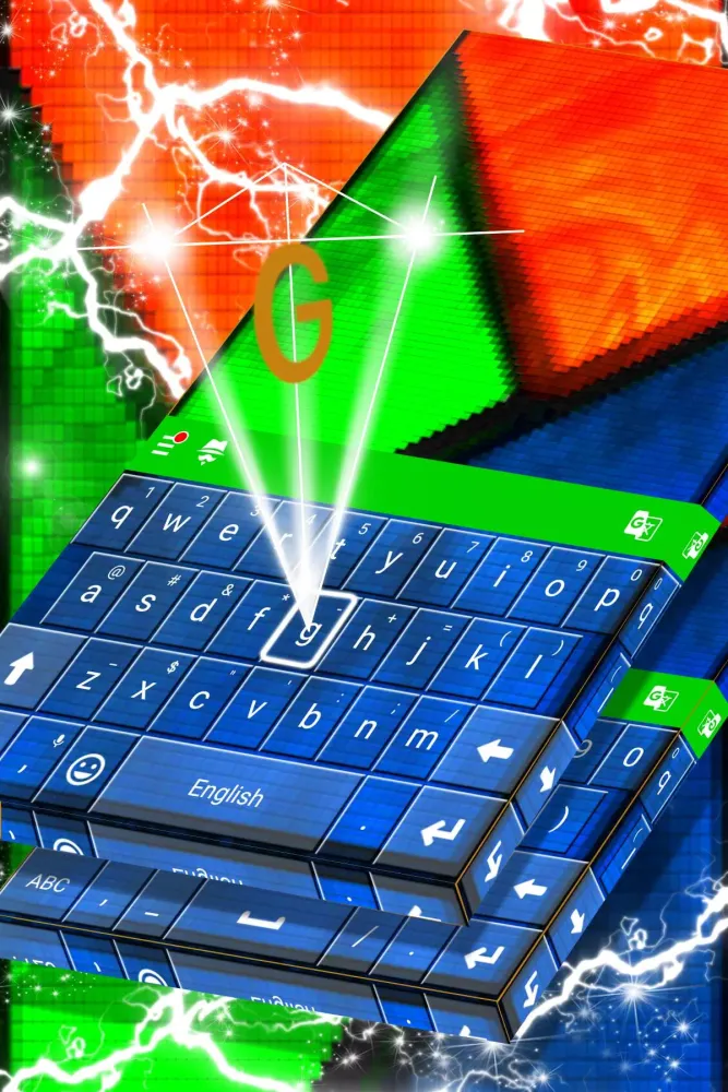 Tangkapan skrin Freedom Keyboard Theme