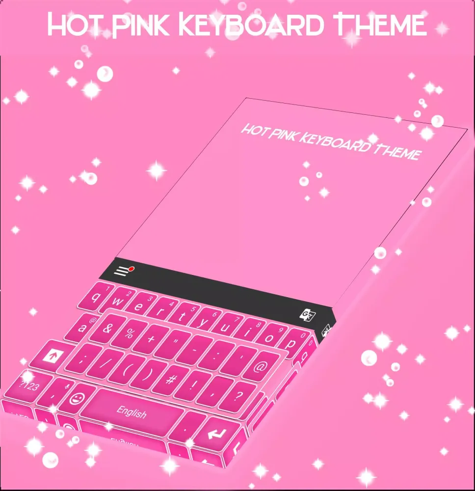 Hot Pink Keyboard Theme应用截图
