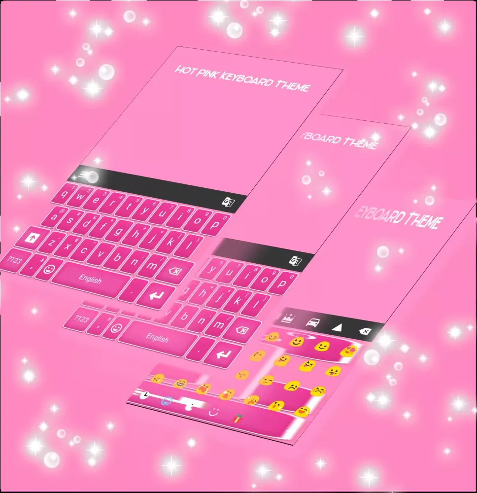 Hot Pink Keyboard Theme应用截图
